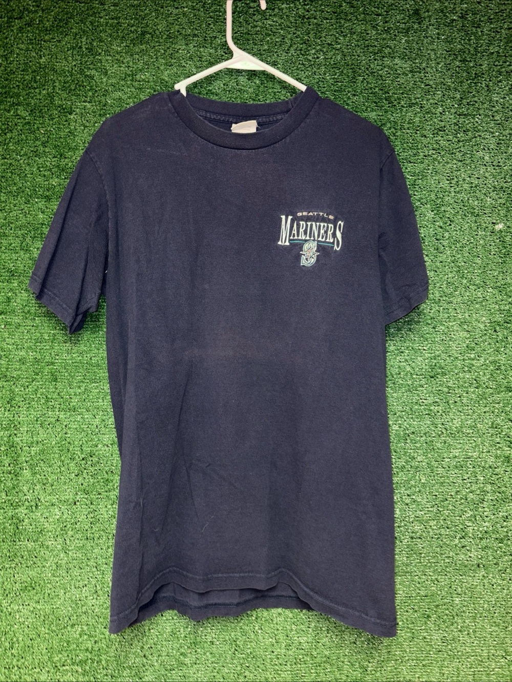 Seattle Mariners Vintage Y2K Navy Blue Lee Sport Shirt M  MLB AL